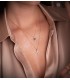 Pendentif saphir et diamants - Idril Or jaune 18 carats, colliers diamants pour femme.