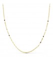 Cadena Martillada 1 mm 18 Ktes 40 cm