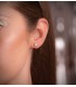 Pendientes con diamantes de oro blanco 18 kilates para mujer, modelo Nordlys 1 quilate