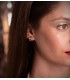 Ohrringe Gold für Damen, Glatt, Gewölbte, 18K Gelb-/ Weißgold - 1 Paar Ohrclips Bicolor