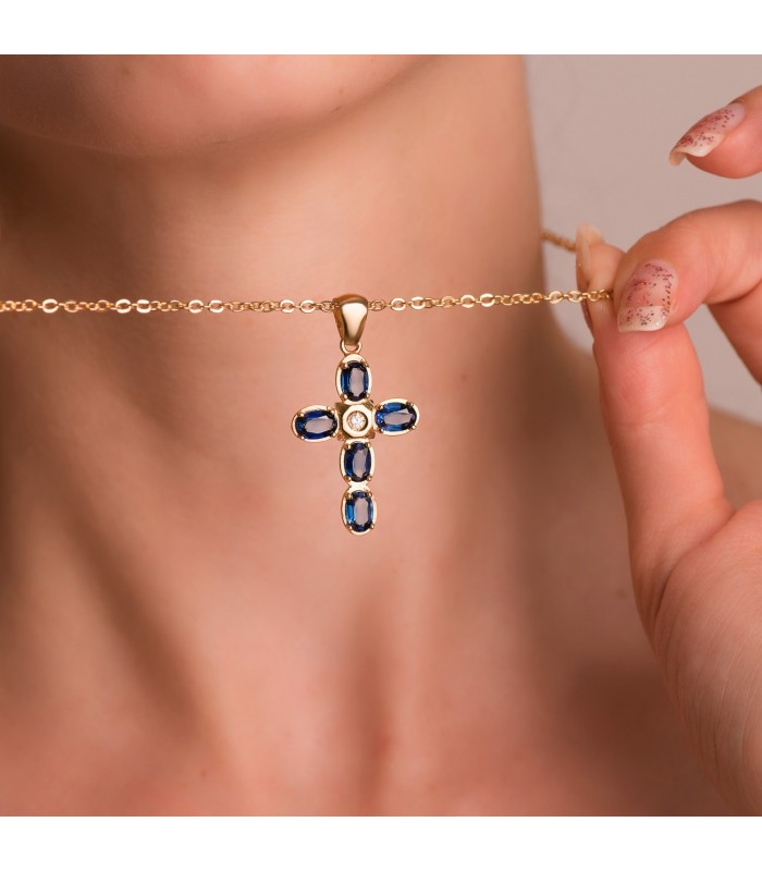 Collana d'oro da donna, catenina a maglia diamantata forzatina - Modello 50 cm e 2,5 mm