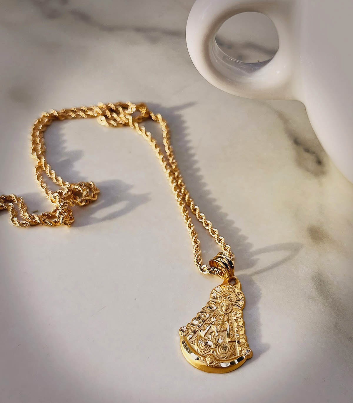 Chaîne corde en or 18 carats 2,2 mm et 45 cm - Chaînes torsadées