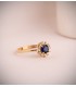 Saphir Ring mit Diamanten 750 Gelbgold P30180-2OAZA