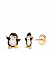 Kinder-Ohrringe 750er Gold Pinguin N2810-3AT