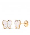 Kinder-Ohrringe 750er Gold Schmetterling N2795-4AT