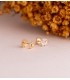 Orecchini in oro 18kt per bambine - Motivo a elefanti colorati 7 mm - chiusura a vite