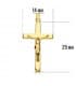 Cruz Cristo palo rectangular