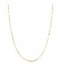 Collana catena da donna a maglia forzatina a specchietto, brillantata - 2 mm 45 cm Oro 18kt