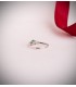 Anello con smeraldo 18kt - Modello Aura in oro bianco con diamanti, ideale regalo donna: Natale, Proposta Matrimonio.