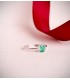 Anello con smeraldo e brillanti in oro bianco 750, ideale regalo donna: Natale, Proposta Matrimonio.