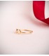 Bague pour femme en or jaune 750/1000 avec symbole infini, cadeau idéal pour les fiancés et la Saint-Valentin.