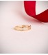 Bandringe mit Struktur, Breite 4 mm, Glanzdesign – Goldring 18K