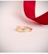 Bague or jaune 750 Grecque 4 mm - Bagues pour femmes, bague jonc et bandes.