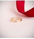 Bague or jaune 750 Grecque 4 mm - Bagues pour femmes, bague jonc et bandes.