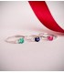 Anello con smeraldo 18kt - Modello Aura in oro bianco con diamanti, ideale regalo donna: Natale, Proposta Matrimonio.