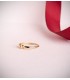 Bague or jaune 750 Bubble 4 mm  - Bagues pour femmes, bague jonc et bandes.