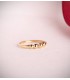 Anillo oro 18 Kilates Bubble 4 mm - Anillos para mujer de bandas, anillos gruesos y grandes.