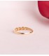 Anillo oro 18 Kilates Bubble 4 mm - Anillos para mujer de bandas, anillos gruesos y grandes.