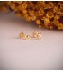 Boucles d'oreilles perle Claudia 5 mm or 18 carats, puces d'oreilles étoiles pour fille ou bébé.