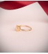 Bague pour femme avec pierre couleur jaune | Bagues en or 750 en ligne