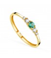 Anello in oro Toronto topazio paraiba 18kt