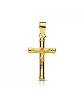 Taufkreuz mit Jesus 750 Gold 16348 – religiöser Anhänger