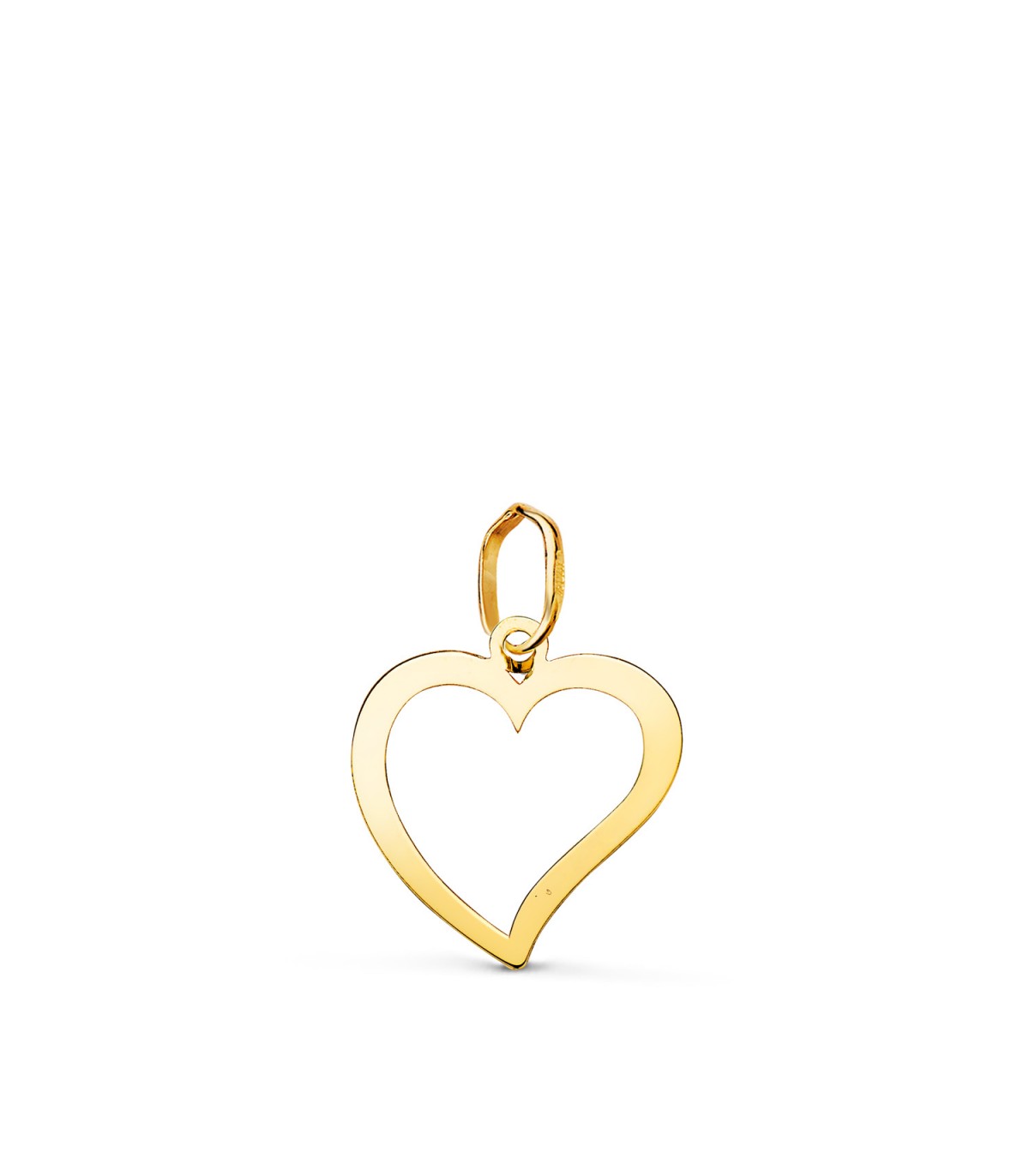 Ciondolo in oro giallo 18 kt con motivo Cuore traforato | Gioielli donna, regali San Valentino