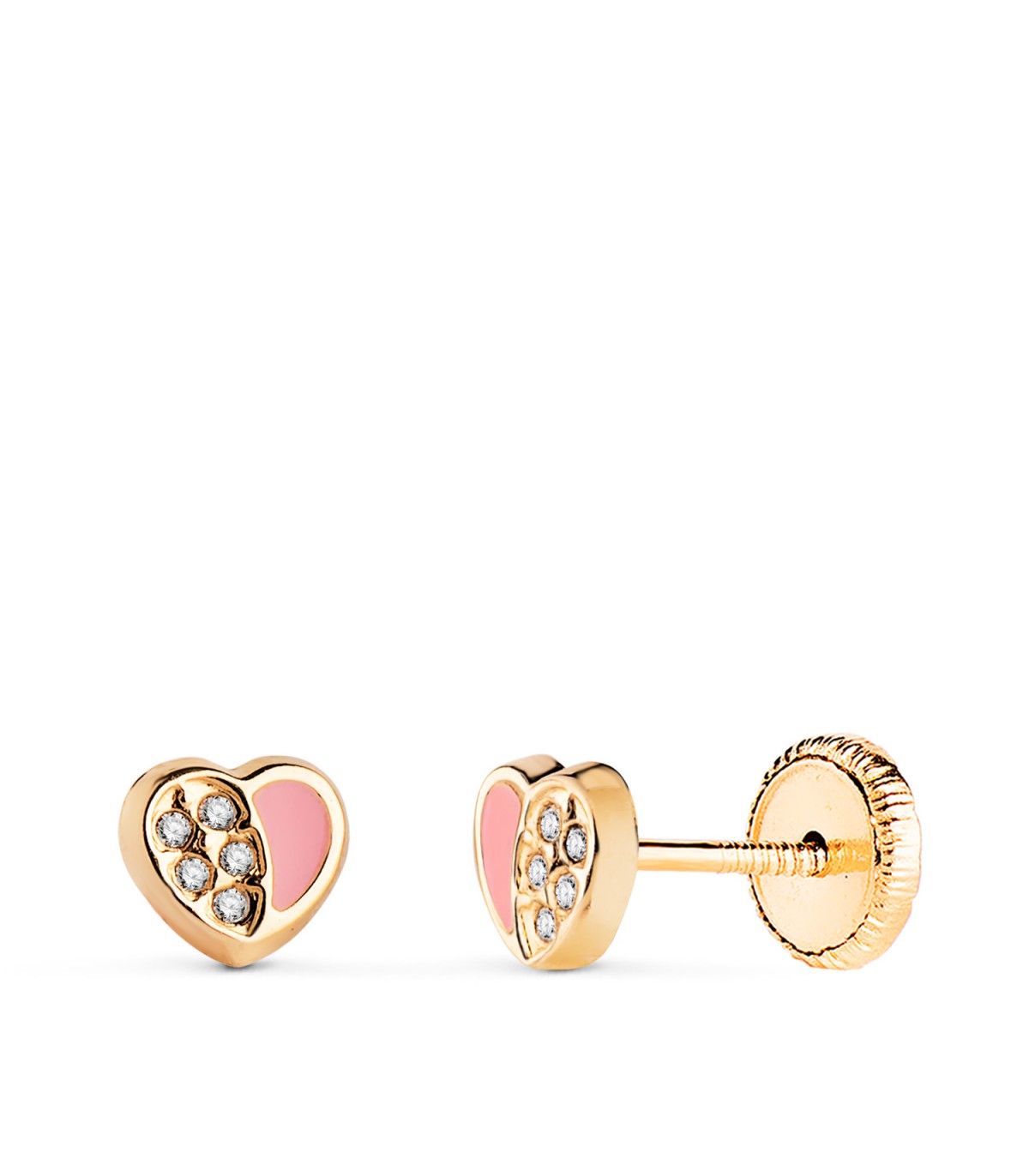 Kinder-Ohrringe 750er Gold Herz N2812-3AT
