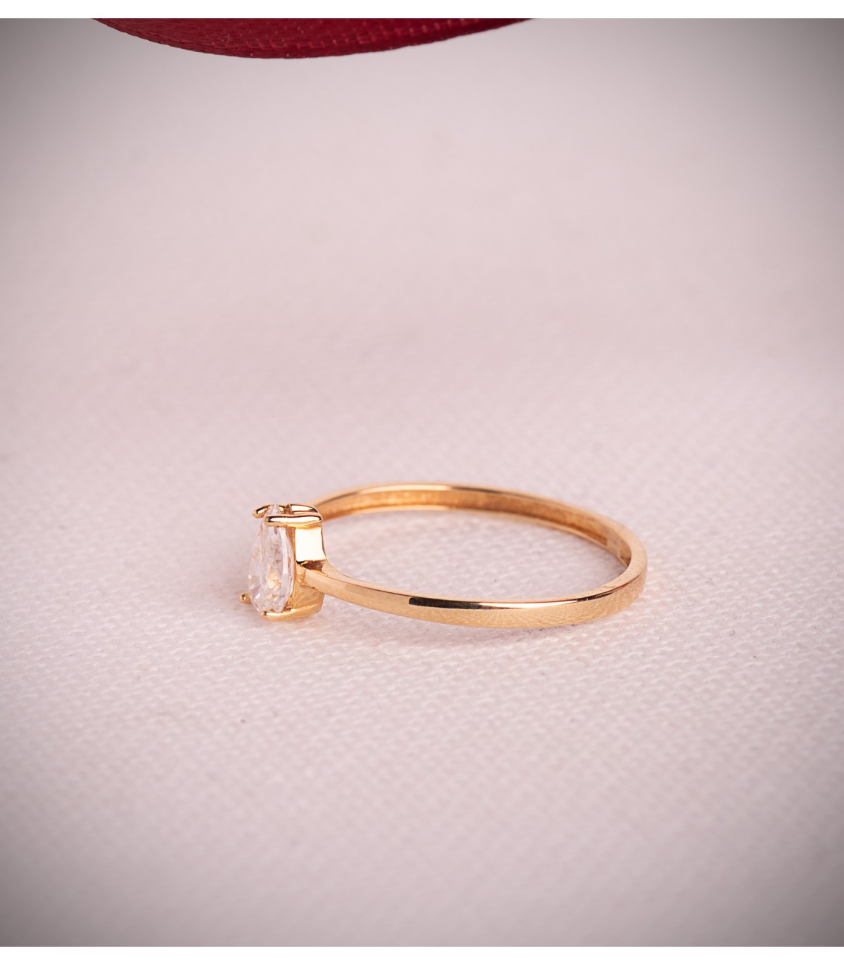 Diamant Ring Gelbgold 750 Solitär Fjall