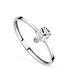 Solitario diamante goccia Fjall - Anelli per proposta di matrimonio in oro bianco 750