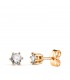 Pendientes con diamantes de oro amarillo 18 kilates para mujer, modelo Eirlys 0.400 qts