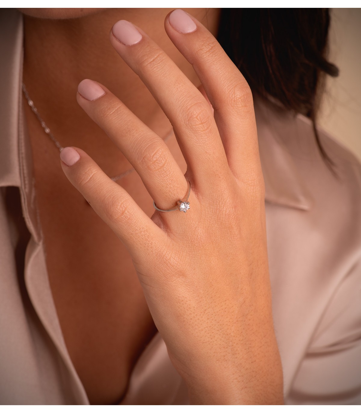 Verlobungsring Zirkonia 6 Krappen 18K Weißgold • Juwelier ALDA, online kaufen – Modell SALVATORE