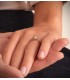 SALVATORE Solitär-Ring aus 750er Weißgold (18 Karat) | Verlobungsringe für Hochzeit