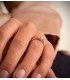 Solitaire Georgina Or Blanc 18 Carats