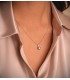 Ciondolo punto luce Mercedes 7 mm oro bianco 18kt | Gioielli e collane da donna