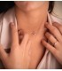 Collana a catena diamantata Oro bianco 18kt 1,5 mm 40 cm, per donna o bambina.
