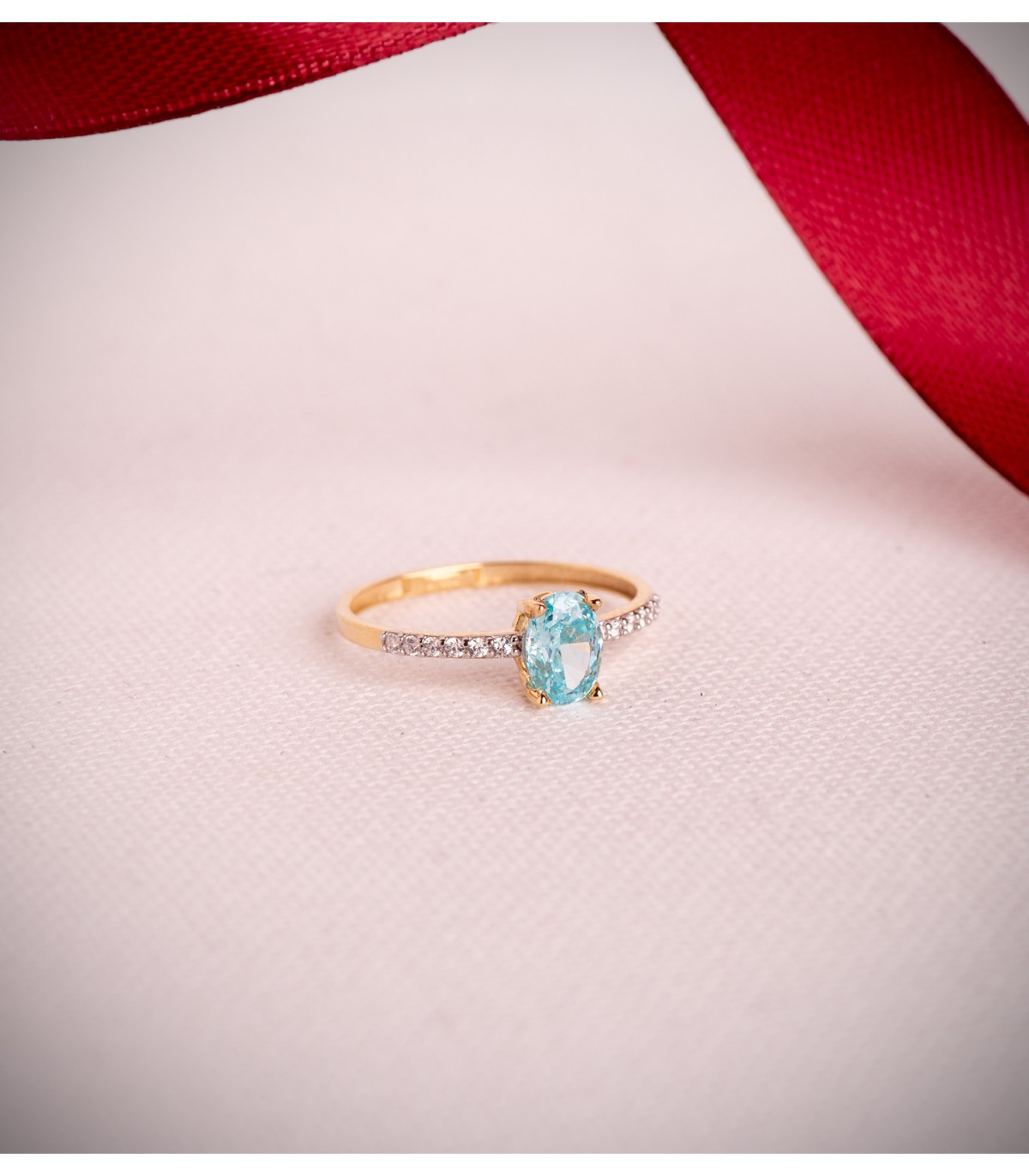 Anelli con pietre semi preziose - Anello donna topazio paraiba | Gioielleria Alda