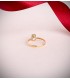 Bague avec pierre semi-précieuse topaze Or 18 carats - Bague femme