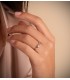 Anello Solitario Salonia Oro bianco 18 Kt, ideale da donna