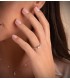 Anello Solitario Parisieen Oro bianco 18 Kt