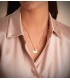 Personalisierter Anhänger Langhaarige Katze Gold 18K