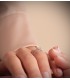 Solitaire blanc Aldanzio 18 Carats