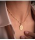 Collana Catena intrecciata in oro per donna - Girocollo a maglia Singapore 2.5 mm 40 cm