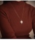 Colgante Cruz Huguenotte 32mm Oro 18K - joyas online - joyería de oro - cruz maltesa, hugonote, hugonota