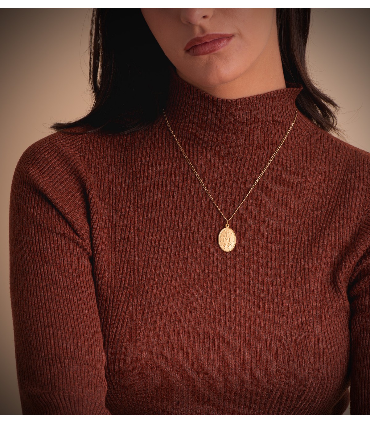 Cadena de oro para mujer - Eslabones Bilbao 2 mm 50 cm 18 kilates