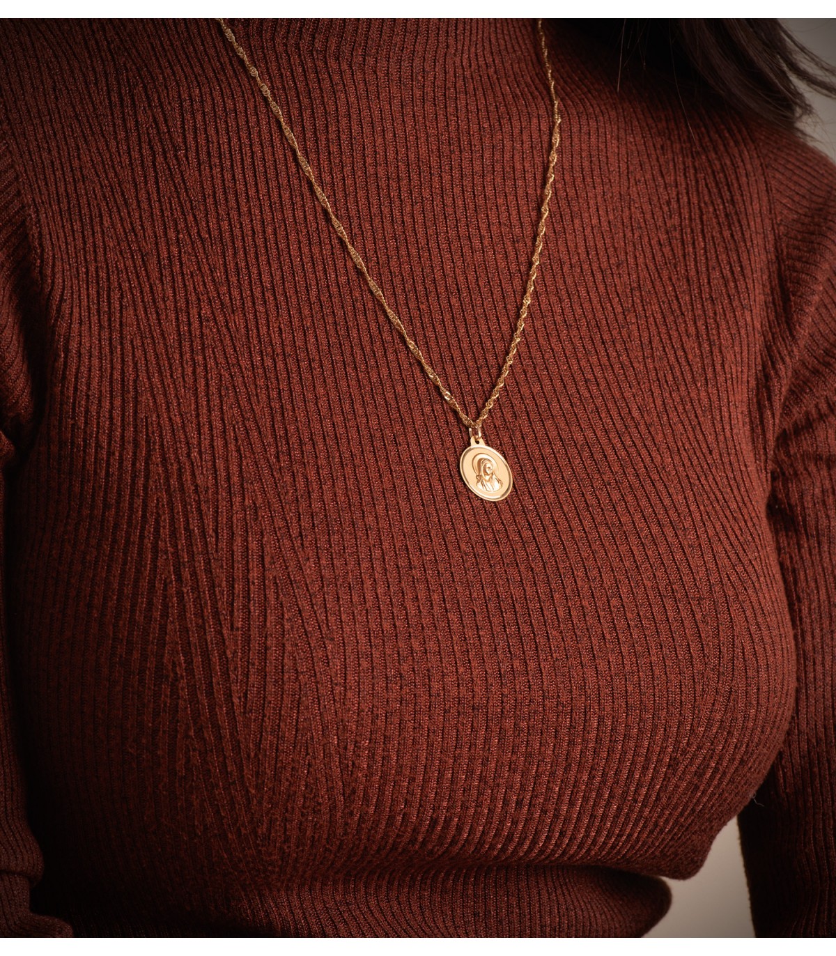 Collane a catena da uomo e donna in oro 750 - Modello a maglia Singapore di 2,5 mm e 60 cm