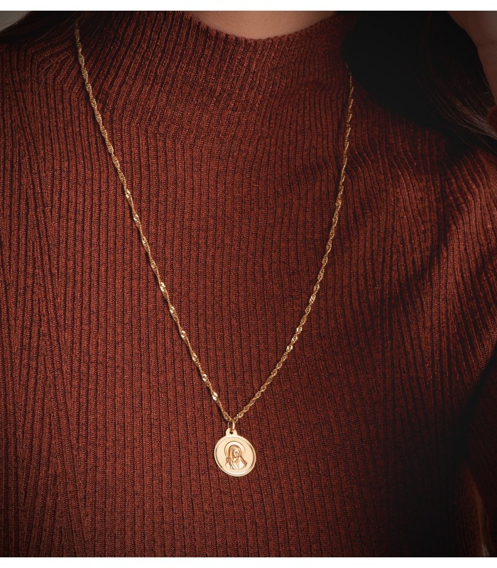 Religiöse Medaille Jungfrau Maria 18K Gold P9201-120