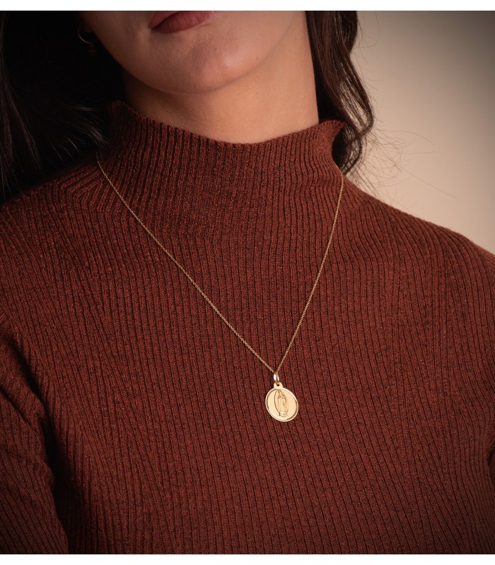 Madonna von Guadalupe Anhänger 18K Gold P6068-120