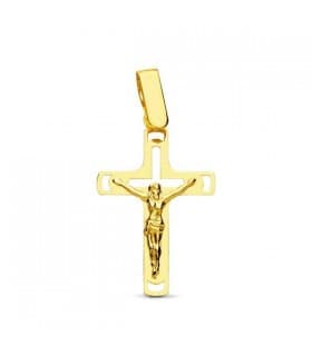 Anhänger Kreuz mit Jesus 750 Gold 20 mm | Jesus-Anhänger, christlicher Schmuck