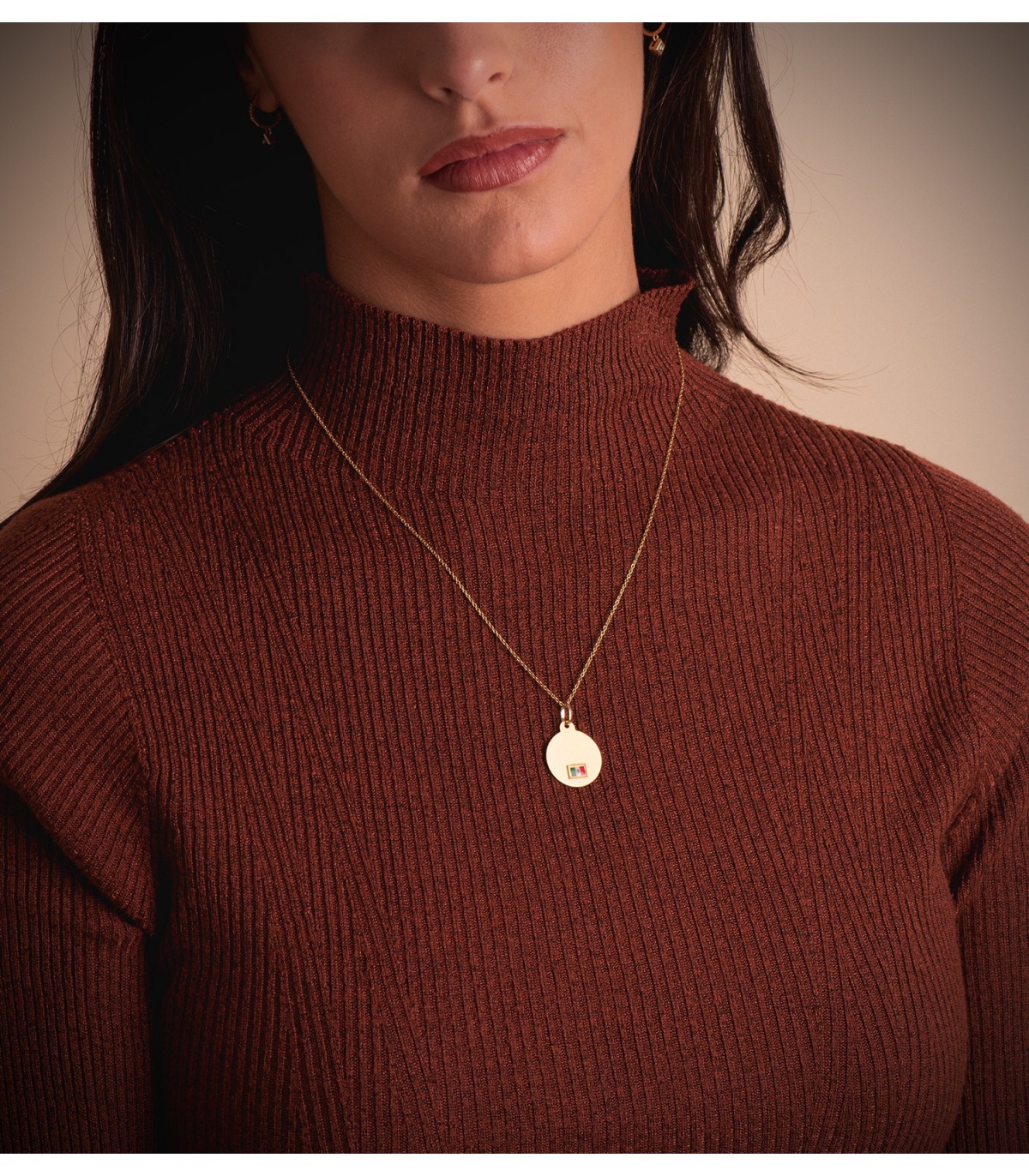 Madonna von Guadalupe Anhänger 18K Gold P6068-120